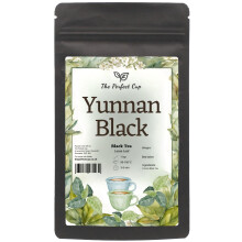 Yunnan Black Tea Loose Leaf Tea (100g) Chinese Leaf Bold Brassy Deep Malty Chocolate and Honey Notes Smoky Peppery Sweet