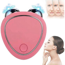 (Pink) ExquisiteMicrocurrent Face Device Roller,Levantamiento Facial Con Microcorriente Antiarrugas with 3 Gear,,Lift The Face and Tighten The Skin