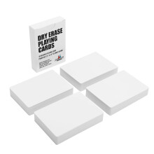 APOSTROPHE Games Dry Erase Blank Playing Cards, Poker Size - 6.3 cm x 8.8 cm, 180 Reusable Blank, Flash & Board Game Cards, Study Guide & Note Cards