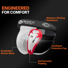 Shock Doctor - Protective Mitt - BioFlex - Adult Male - Testicular Protector - Comfortable and safe - Boxing - Martial Arts - MMA - Hockey (213)
