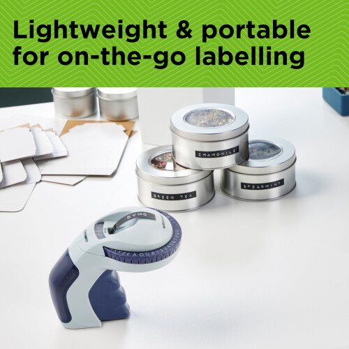 DYMO Dymo Embossing Label Maker with 3 Label Tapes | Omega Label Maker Starter Kit | 1