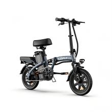 LIZIFLY 14" Folding E-Bike 250W 48V City commuter bicycle Full suspension 60KM Range