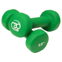 Fitness Mad Neoprene Dumbbells | Pair of Dumbbells | Home Exercise & Studio Use | Cast Iron Body with Neoprene Coating | Weights 0.5kg - 5kg, Multi C