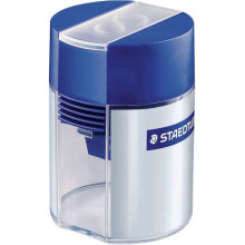 STAEDTLER 512 001 Double-Hole Tub Sharpener for Graphite & Colour Pencils up to 10.2mm Diameter (1 x Sharpener)