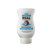 Re’al Syrup |Coco Real| Cream of Coconut | Made with Real Coconut | 500ml Squeezy Bottle |Natural Ingredients| Lactose Free | Cocktails, Baking