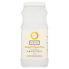 Simply Mango and Passion Fruit Smoothie, Vegan Blendable Concentrated Smoothie Mix Made with Real Fruit Puree (1 Litre)