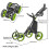 Caddytek 4 Wheel Golf Push Cart - Compact, Lightweight, Close Folding Push Pull Caddy Cart Trolley - Explorer V8, lime, one size 2