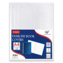 A4 Book Cover Plastic Exercise Book Covers Clear School Notebook Protector Cover Film Transparent Jacket Protective Sleeve Books 30cm x 21cm (A4 Size