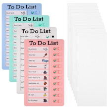 JIANTA Chores Chart for Kids, 4Pcs to Do List, Checklist Board Detachable Reusable Daily Schedule Behavior Chart, Memo Checklist Chore Chart Planner