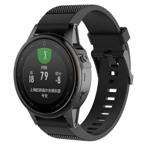 For Fenix 5s Smart Watch Strap Quick Release Silicone Watch Band-hy 1