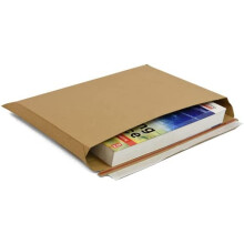 A4 Cardboard Envelopes, Pack of 30 Expandable Capacity Book Mailers, 350gsm, Peel and Seal, Rigid and Sturdy, Rip and Strip Open