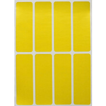 Royal Green 7.5cm x 2.5cm Labels for Color Coding Yellow Rectangle Stickers to Write on120 Pack