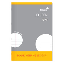 Silvine A4 Book Keeping Ledger, 32 Pages Printed 'Double Entry' - Ref SJA4L