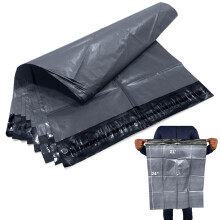 JeeJaan 10 Pcs Grey Mailing Bags 21x24 in Grey Packing Bags 533 x 610 mm Large Poly Plastic Postage Mailers