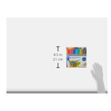 STAEDTLER 3200 TB36 Design Journey Double-Ended Fibre-Tip Pens with Thin & Wide Nibs - Assorted Colours (Pack of 36)