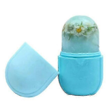 (BLUE) Skin Care Beauty Lifting Contouring Tool Silicone Ice Cube Trays Ice Globe Ice Balls Face Massager Facial Roller Reduce Acne