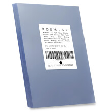FOSHISY 100 Pack A4 Binding Covers,200 Micron,Ultra Clear Binding Presentation Covers,Heavy Duty,Transparent,Square Corners,Plastic PET Binding Cover