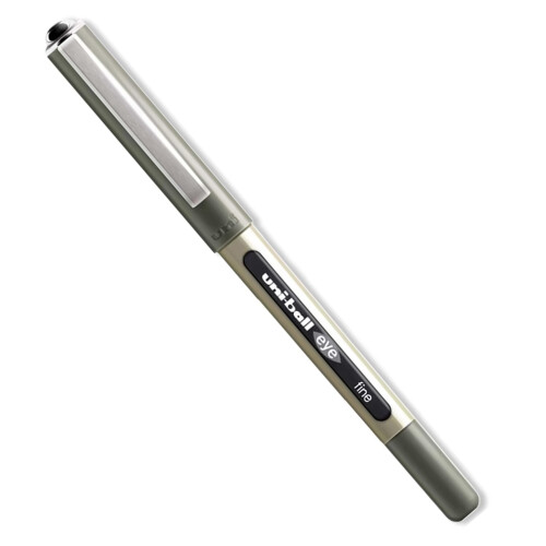 Uni-Ball Set of 3 Rollerball Pens – Plain Ball – Black 1