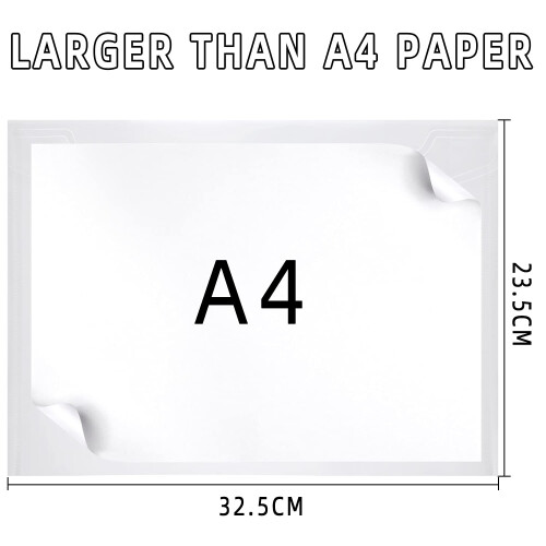 Clear Plastic Wallets A4 Plastic Folders Document Files Wallet Popper Wallets with Pocket Button 36 Pack 1