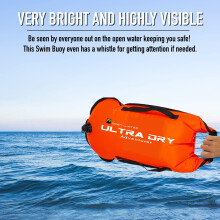 Swim Buoy Tow Float Highly Visible Swimming Float Dry Bag with