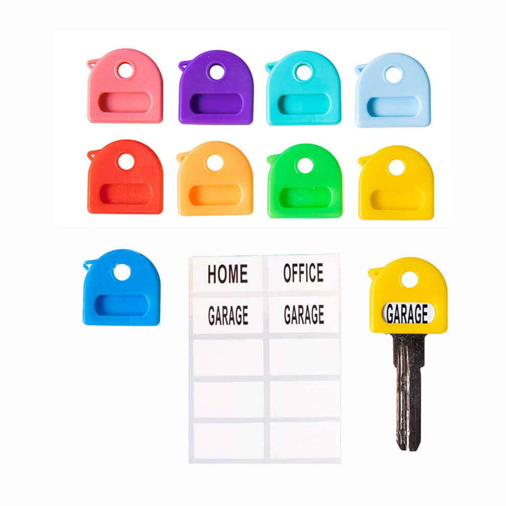 Key Covers With Labels 9 Piece Set Key Caps Easy Key Identification Key Covers Caps For Organizing And Identifying Keys Durable And Stylish Key 5051226833861