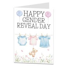 LimaLima Baby Gender Reveal Card For Parents