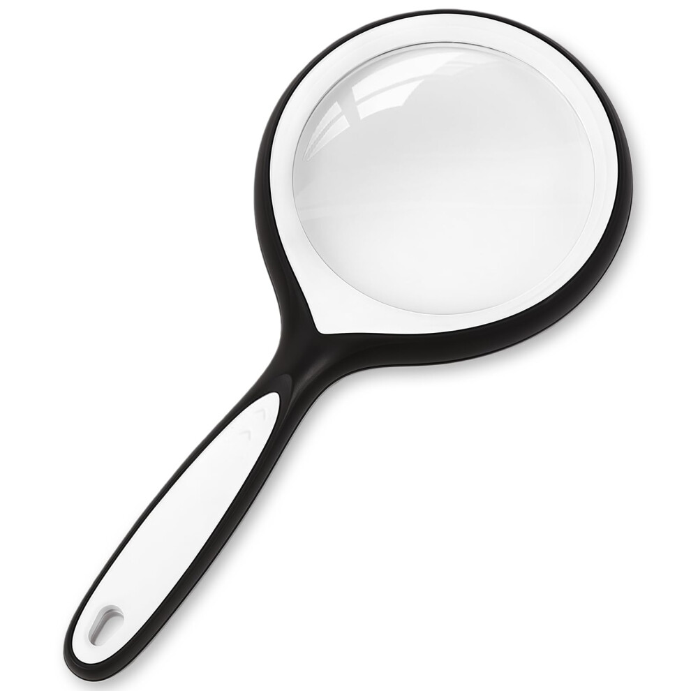 Amfun 10X Magnifying Glass, Large Handheld Magnifier For Adults & Kids, Portable Magnifier For Scientific Exploration, Reading, Insect Observation