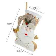 (Santa Claus) Christmas Socks Christmas Stockings for Gift Storage 1/2Pcs with Santa Claus Snowman