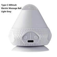 (Cigarette Grey) Massage Ball with Heat, Vibration Trigger Point Ball Silicone Self Massager