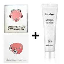 (Pink1 with Gel) 2025 Facial Electric Face Lifting Roller Massager EMS Microcurrent Face Skin Tightening Rejuvenation Face Massage Skin Beauty Care