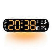 (Orange) 5Colors Nartionwant Digital Wall Clock, Nartio Want 2025 Upgraded Digital Wall Clock