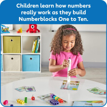 Learning Resources Numberblocks MathLink Cubes Activity Set, Ages 3+, Build Numberblocks 1–10, Learn Counting & Number Sense