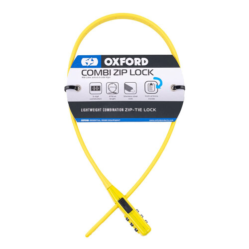 Oxford Combi Zip Lock Multi-use Cycle Security Cable & Bike Lock, 1