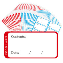 500 Pcs Freezer Labels Stickers, Date Labels for Food 60 x 30mm Freezer Label Easy Peel Off Use by Date Stickers for Foods Kitchen