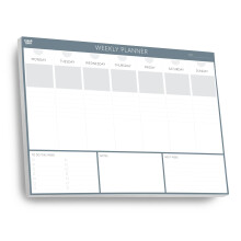 Weekly Planner Desk Pad by Clear Mind Concepts - 52 Undated A4 Tear-Off Sheets - 120gsm Quality Paper - Boost Your Productivity & Organisation