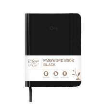 Rileys & Co. Password Book - Alphabetically Tabbed, Handy Password Keeper Book, Perfect for Seniors, Safe Notebook for Internet Log Ins, Passcode