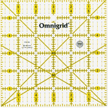 Omnigrid Prym 6 x 6-inch Universal Ruler with inch Angles Scale