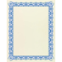 Computer Craft A4 Certificate Papers with Foil Seals, 90gsm, Blue [Pack of 30]
