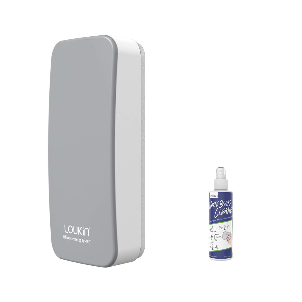 Photos - Other Office Equipment loukin Magnetic Dry Erase Eraser, Whiteboard Eraser, Glass Board Erasers, Free 3.4 oz Whiteboard Cleaner Included, for(Gray)