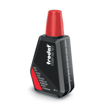 Trodat 7011 Red Ink Bottle - 28 ml - Replacement Ink For Hand Stamp Ink Pads