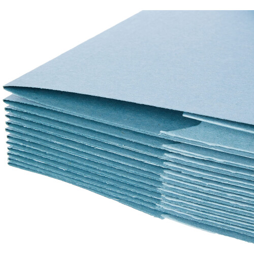 Q-Connect Document Wallet Foolscap Blue (Pack of 50) KF23011 2