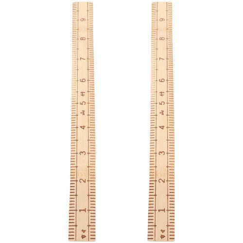 Linjal til tresøm, 33 cm, oransje