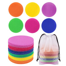 30pcs Carpet Marker Spot, Reusable Sit Dots Floor Circles Carpet Markers Stickers Kids Teacher Supplies for Preshool Classroom Kindergarten