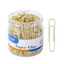 Large Paper Clips, Gold Paper Clips, 2 Inch Paper Clip, 100 pcs Jumbo Paperclips (Jumbo, Gold)
