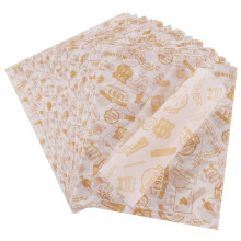 Hejo 100 Greaseproof Paper Sheets, Burger Paper, Burger Wrapping