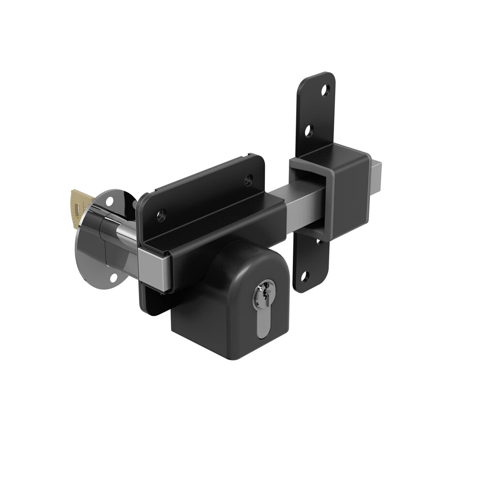Gatemate Long Throw Gate Lock 1490086, Euro Profile Keyed Both Sides Gate Lock For Sheds, Gates & Garage Doors, 316 Stainless Steel 5051226932113