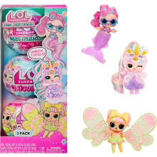 LOL Surprise Tots Just Add Water 3-Pack with 3 Make-Your-Own Fantasy Dolls and 25+ Surprises to UNbox Including Mermaid, Great Gift for Kids Ages 4+