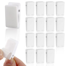 15 Pcs Tapestry Wall Hanging Clips, Self Adhesive Clips Wall Clips Poster Hanger Shower Curtain Clips Double-Sided Adhesive Spring Clips for Blanket
