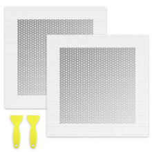 4 Pcs Wall Repair Patch Kit, 8'' by 8'' Self Adhesive Plasterboard Fibreglass Mesh Wall Patches Plaster Repair Tool Wall Hole Filler Patch