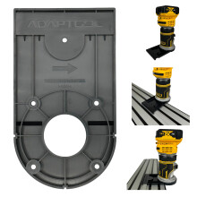 Router Guide Rail Adaptor Compatible with Dewalt Trimmer for Plunge Saw Track DCW604NT DCW600N D26204K